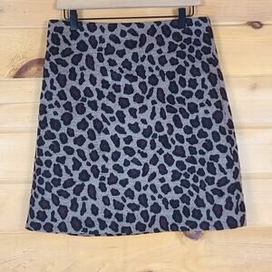 NWT Ann Taylor Spotted Jacquard Skirt Wool Blend A-Line Chic Career $89 Size 8